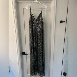 Lulus Black sequence evening gown